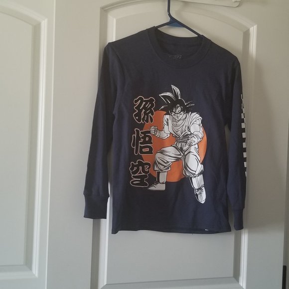 DragonballZ Youth Checkered Long Sleeved Shirt - Picture 1 of 4